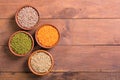 Mix of colorful lentil Royalty Free Stock Photo