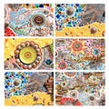 Mix Colorful mosaic background