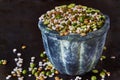 Mix of dried legumes and cereals Royalty Free Stock Photo