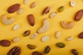 Mix of dry natural nuts