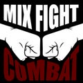 Mix fight combat emblem - collision of two fists