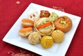 Mix Fresh Mithai Royalty Free Stock Photo