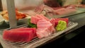 Mix fresh Tuna fishes sashimi