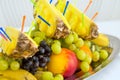 The mix of fruits. Royalty Free Stock Photo