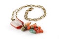 Mix gem necklace Royalty Free Stock Photo