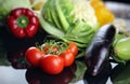 Mix of healthy Organic Vegetable Composition Royalty Free Stock Photo