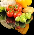 Mix of healthy Organic Vegetable Composition Royalty Free Stock Photo