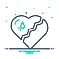 Mix icon for Broken Heart, love and split