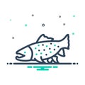 Mix icon for Char, fish and aquatic