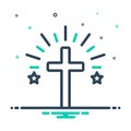 Mix icon for Cross, faith and mythology