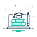 Mix icon for Education, teaching and material