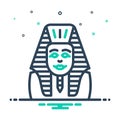 Mix icon for Egypt, africa and ancient Royalty Free Stock Photo