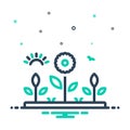 Mix icon for Garden, plant and nature