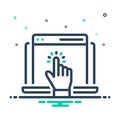 Mix icon for Interaction, website and software