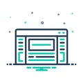 Mix icon for Interfaces, application and technology
