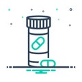 Mix icon for Pills, dose and medicine