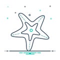 Mix icon for Starfish, sea and creature