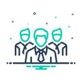 Mix icon for Team, people and employee