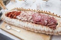 Mix italian salumi Royalty Free Stock Photo
