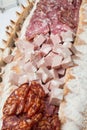 Mix italian salumi Royalty Free Stock Photo