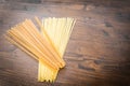 A mix of Italian spaghetti drawn bronze and integrals Royalty Free Stock Photo