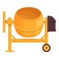 Mix machine icon cartoon vector. Cement mixer Royalty Free Stock Photo