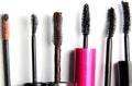 Mix of mascara brushes Royalty Free Stock Photo