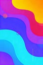 Dynamic abstract design featuring curving wave-like patterns in vibrant shades Royalty Free Stock Photo