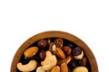 Mix nuts, dry fruits and grapes Royalty Free Stock Photo