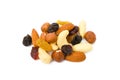 Mix nuts, raisins and oatmeal Royalty Free Stock Photo