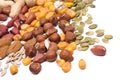 Mix of nuts and seeds for healthy snack Royalty Free Stock Photo