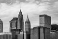 Manhattan Skyline - the tops of the skyscrapers in view