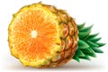 Mix of pineapple with orange