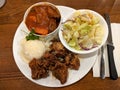 Mix Plate: Crispy Shoyu Chicken and Beef stew