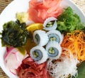 Mix salad seaweed.