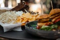 Snacks and beer. Food theme still life Royalty Free Stock Photo