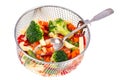 Mix of summer frozen vegetables Royalty Free Stock Photo