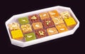 Mix Sweets in Box Royalty Free Stock Photo
