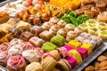 Mix Sweets in Dish. Variety of Pakistani Mithai Royalty Free Stock Photo