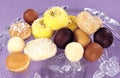 Mix Sweets on Voilet Royalty Free Stock Photo