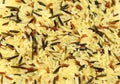 A mix of three grains of rice, Basmati, Wild and Brown or Red rice. Royalty Free Stock Photo