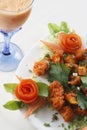 Mix Vegetable Pakora is a popular Indian snack Royalty Free Stock Photo