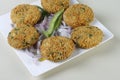 Mix Vegetable Pakora is a popular Indian snack Royalty Free Stock Photo