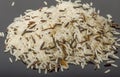 Mix wild and white rice Royalty Free Stock Photo