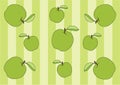 Apple green Wrapping paper and Wale Design pattern background