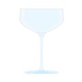 Glass of champagne and Clear glass Royalty Free Stock Photo