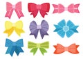 Bow colour design and multicolored bow colorful and multicolored bow colorful