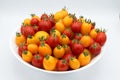 mix of yellow and red tomatoes Royalty Free Stock Photo