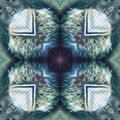 Background in kaleidoscope pattern