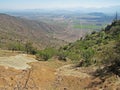 Mixed agricultural landscape in central Chile Royalty Free Stock Photo